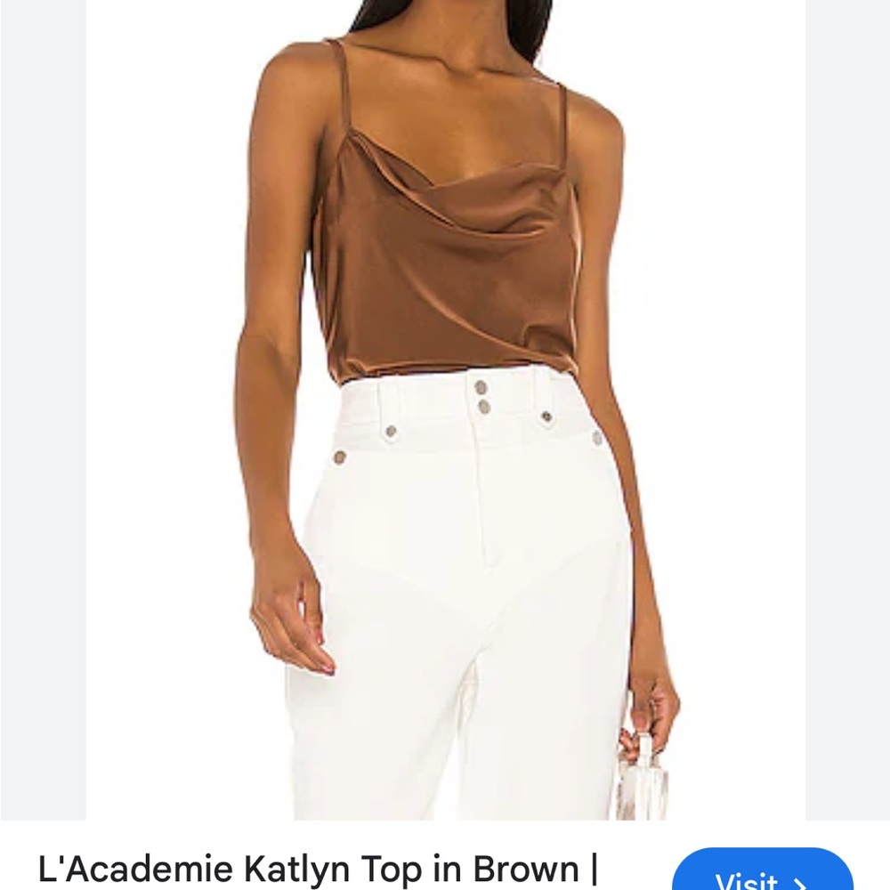 l-‘academie Katlyn top in brown